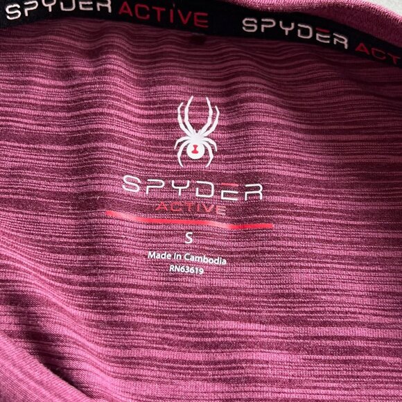 Spyder Active Women’s Brushed Long Sleeve Active Tee, Mauve, Size Small - Picture 3 of 6